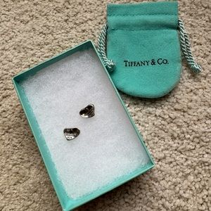 Tiffany Elsa Peretti “Full Heart” Silver Earrings